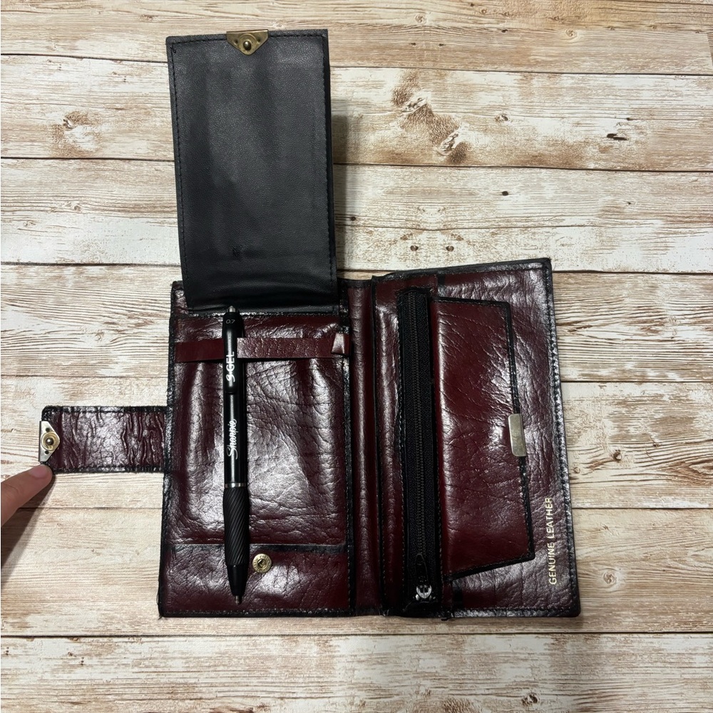 Genuine Leather Burgundy Wallet